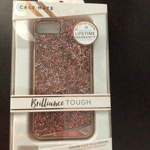 Casemate Rose Gold sparkle iPhone 7 case